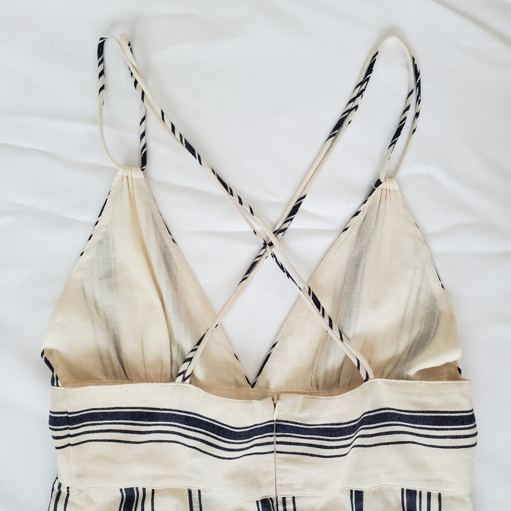 NWOT Evaline Stripe Jumpsuit by Superdown - Picture 3 of 3